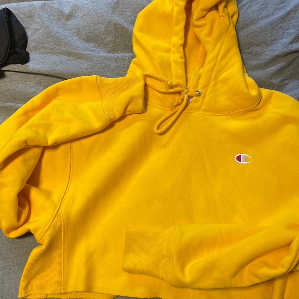Yellow champion sweater size small